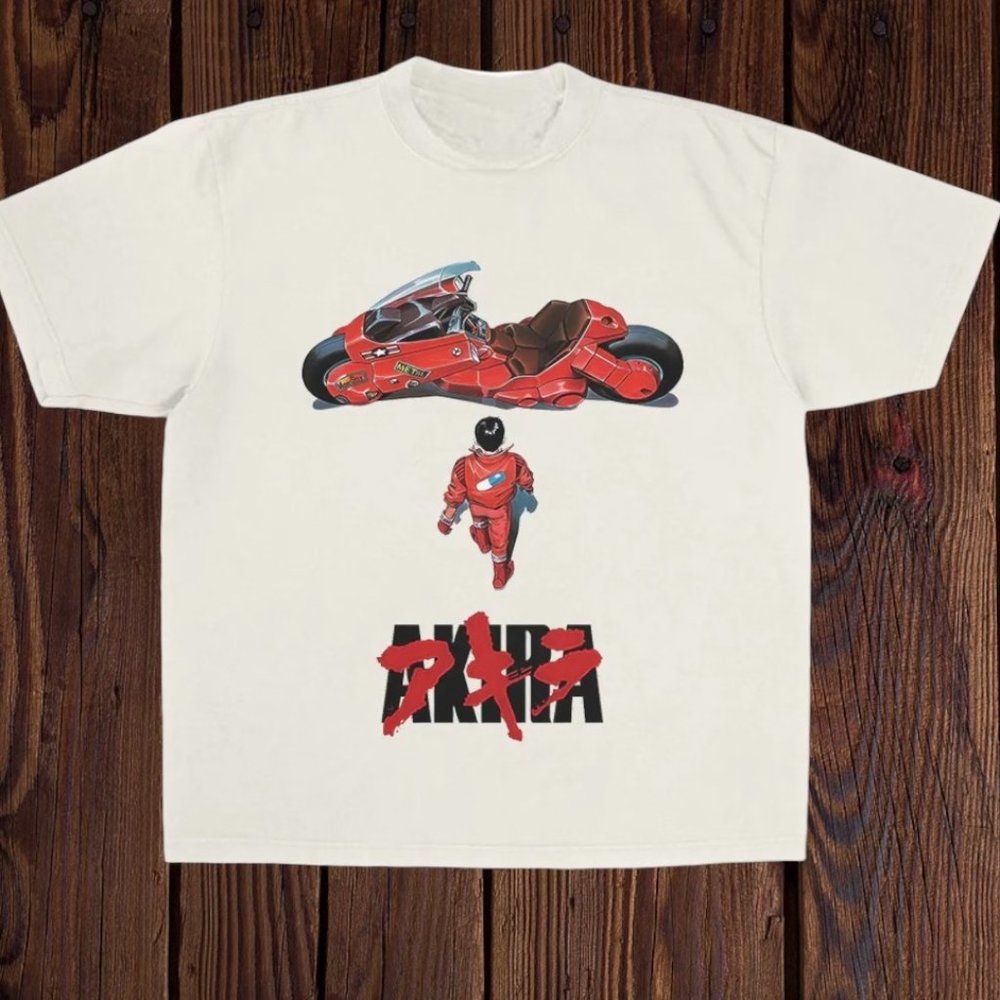 AKIRA ANIME MODERN VINTAGE GRAPHIC T SHIRT NEW ADULT WHITE